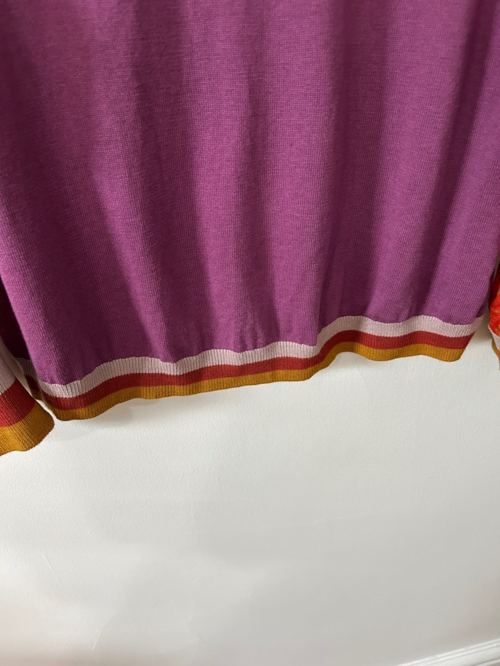 Bl^nk London Sweater Women’s XL Purple Bohemian Crewneck Pullover - Picture 6 of 16